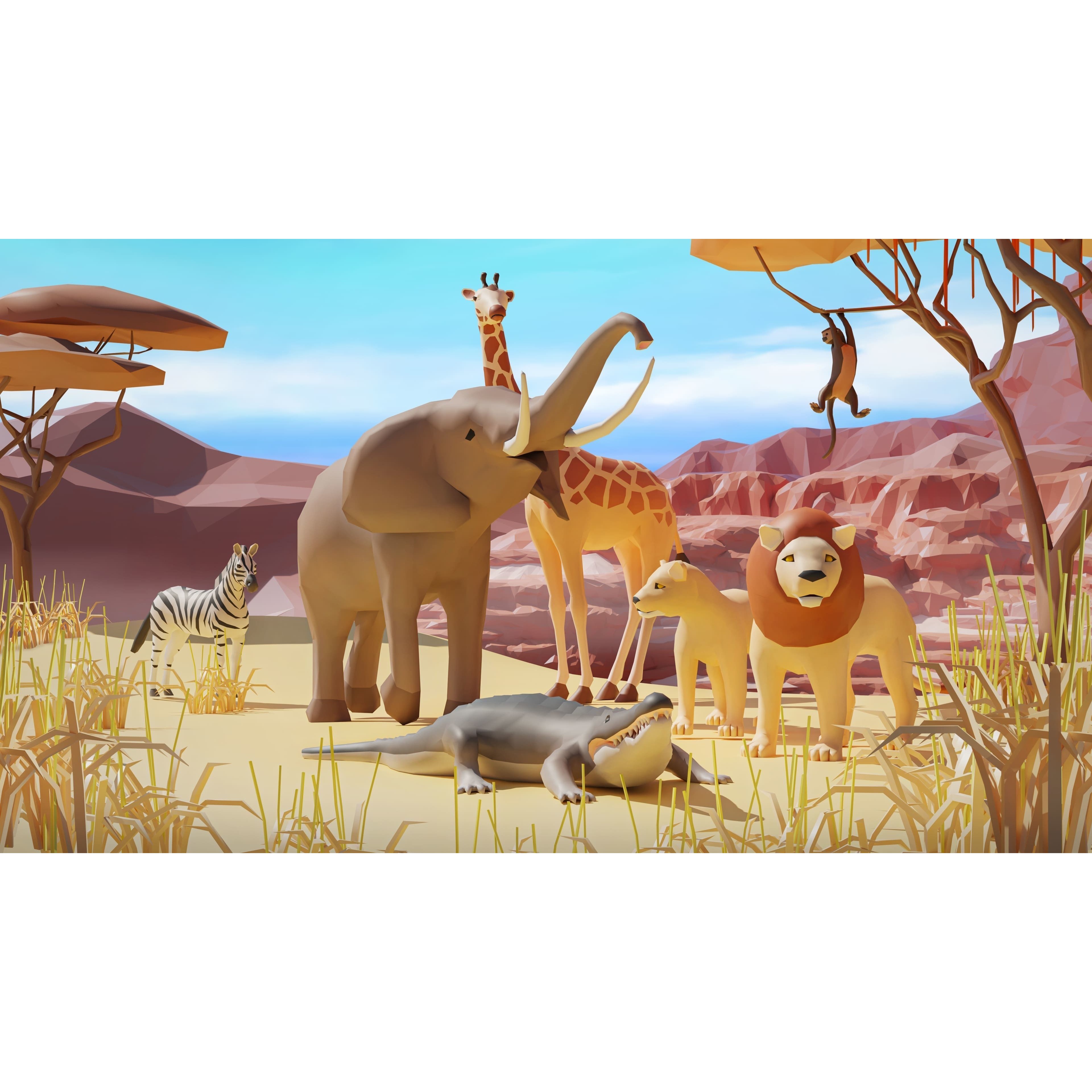 Animals - Low-Poly Game-Ready 3D Model - View 5