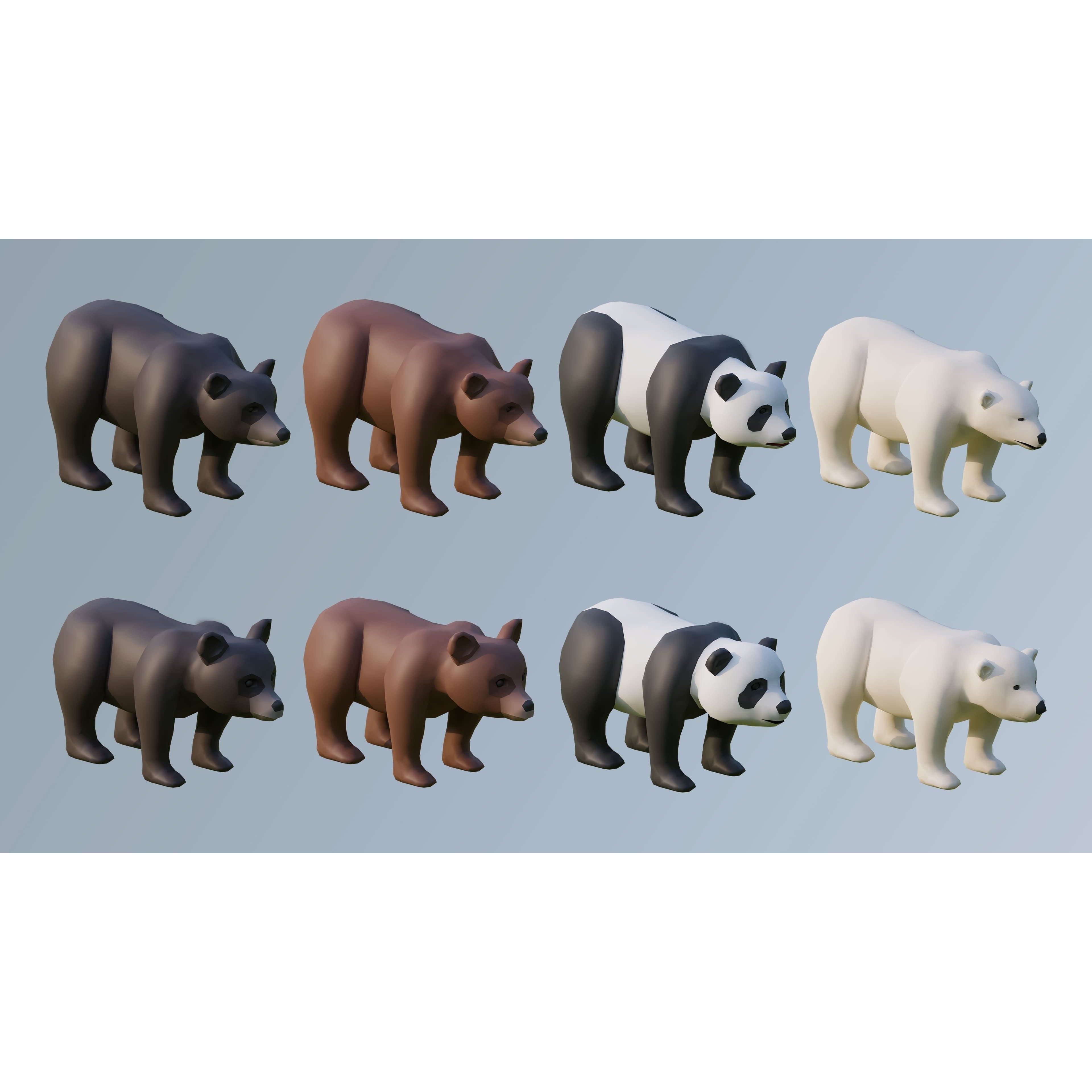 Animals - Low-Poly Game-Ready 3D Model - View 9