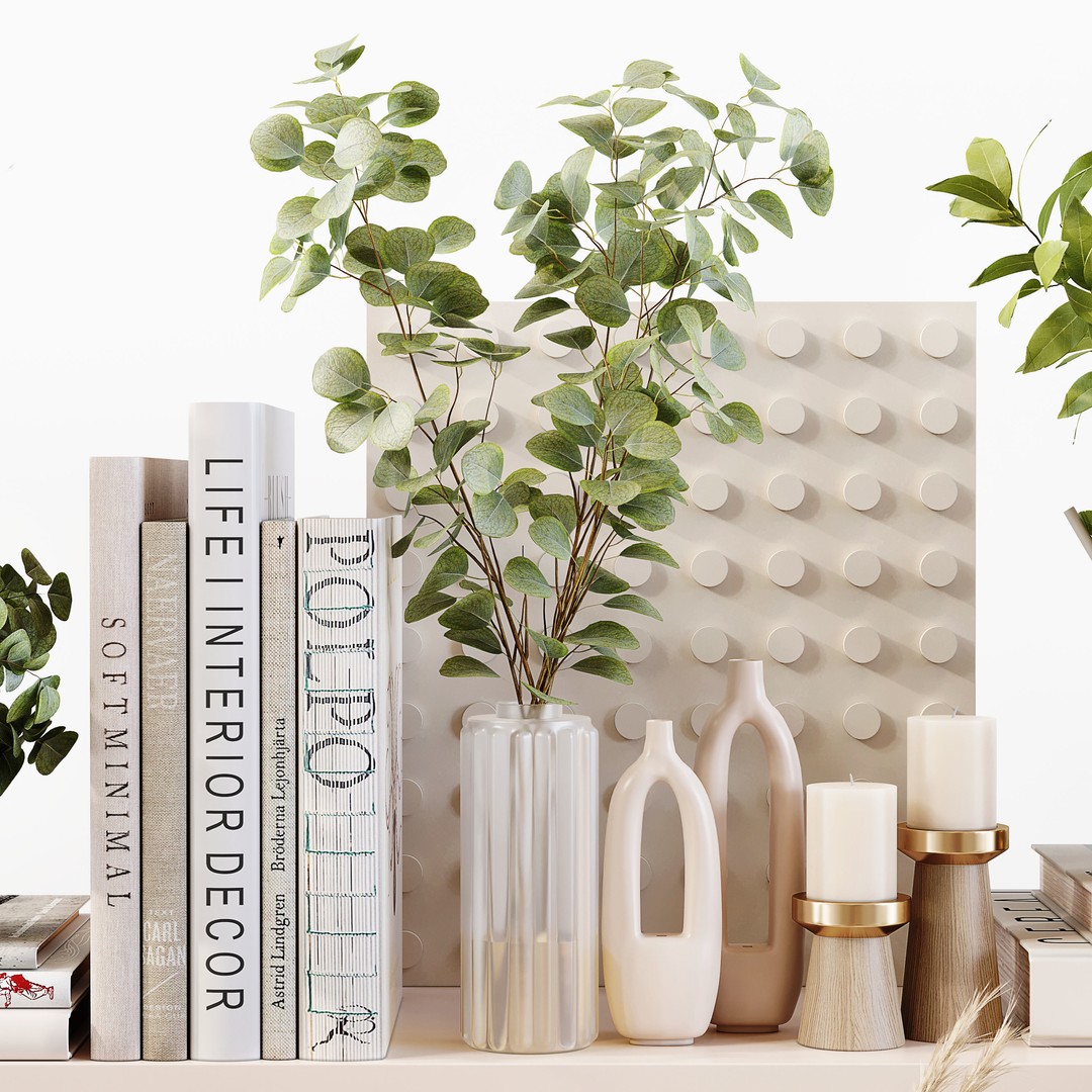 Eucalyptus Tree 3D Model – Low Poly Decorative Set, FBX, OBJ - View 12