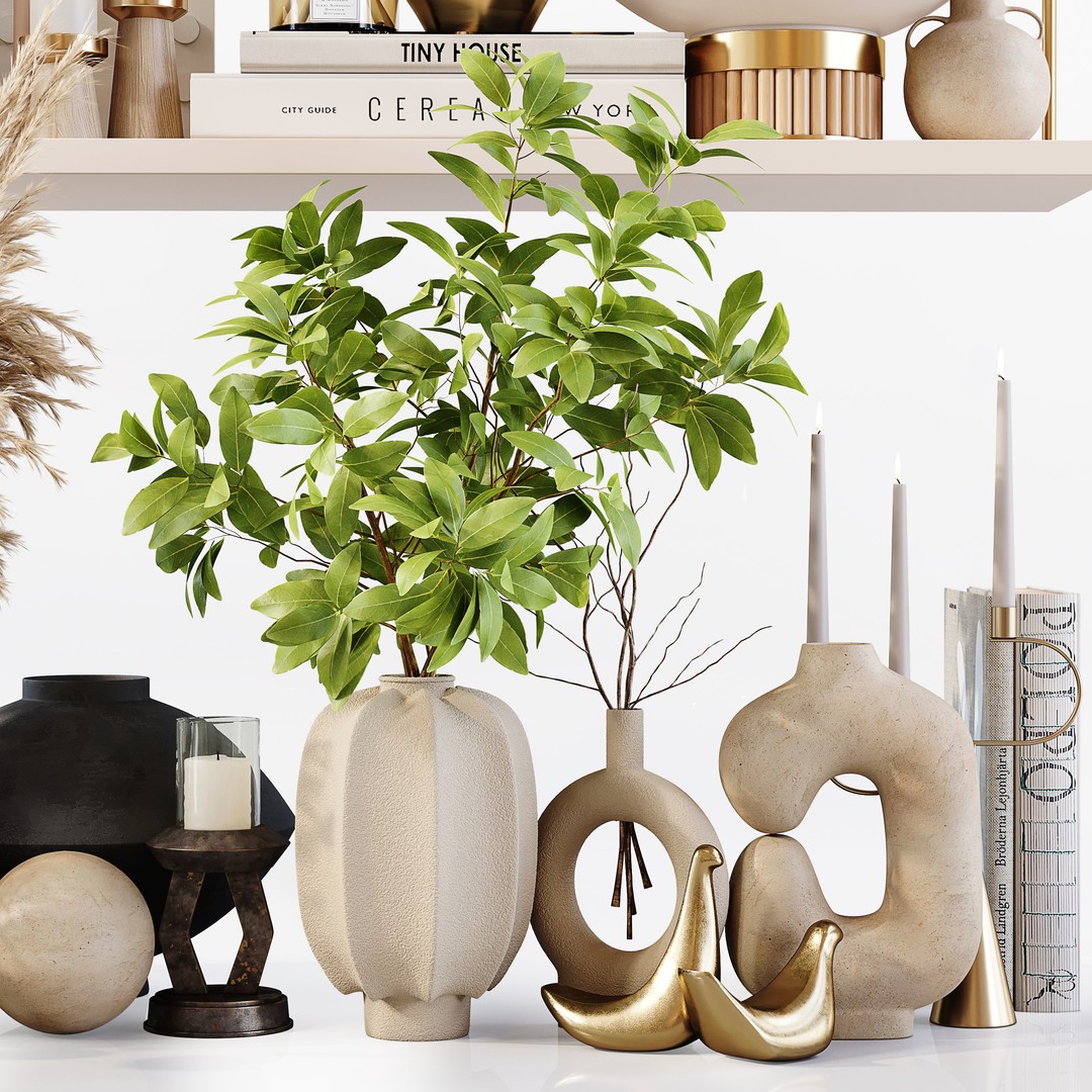 Eucalyptus Tree 3D Model – Low Poly Decorative Set, FBX, OBJ - View 4