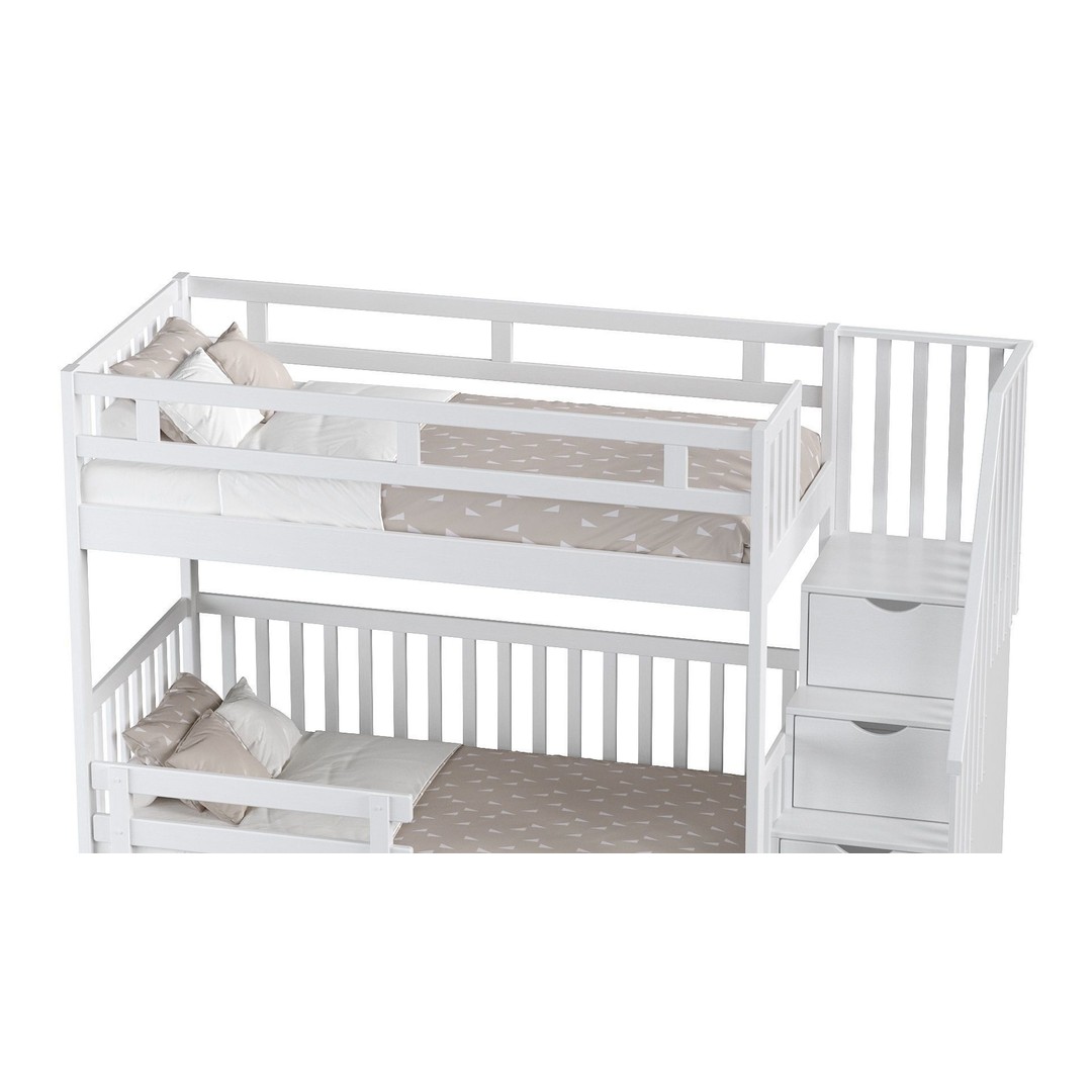 Bunk Bed 3D Model – Children's Furniture with Textures, FBX, MAX - View 7