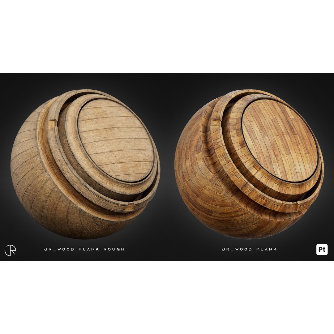Wood Smart Materials 3D Model – High-Detail Customizable Textures, PBR - View 10