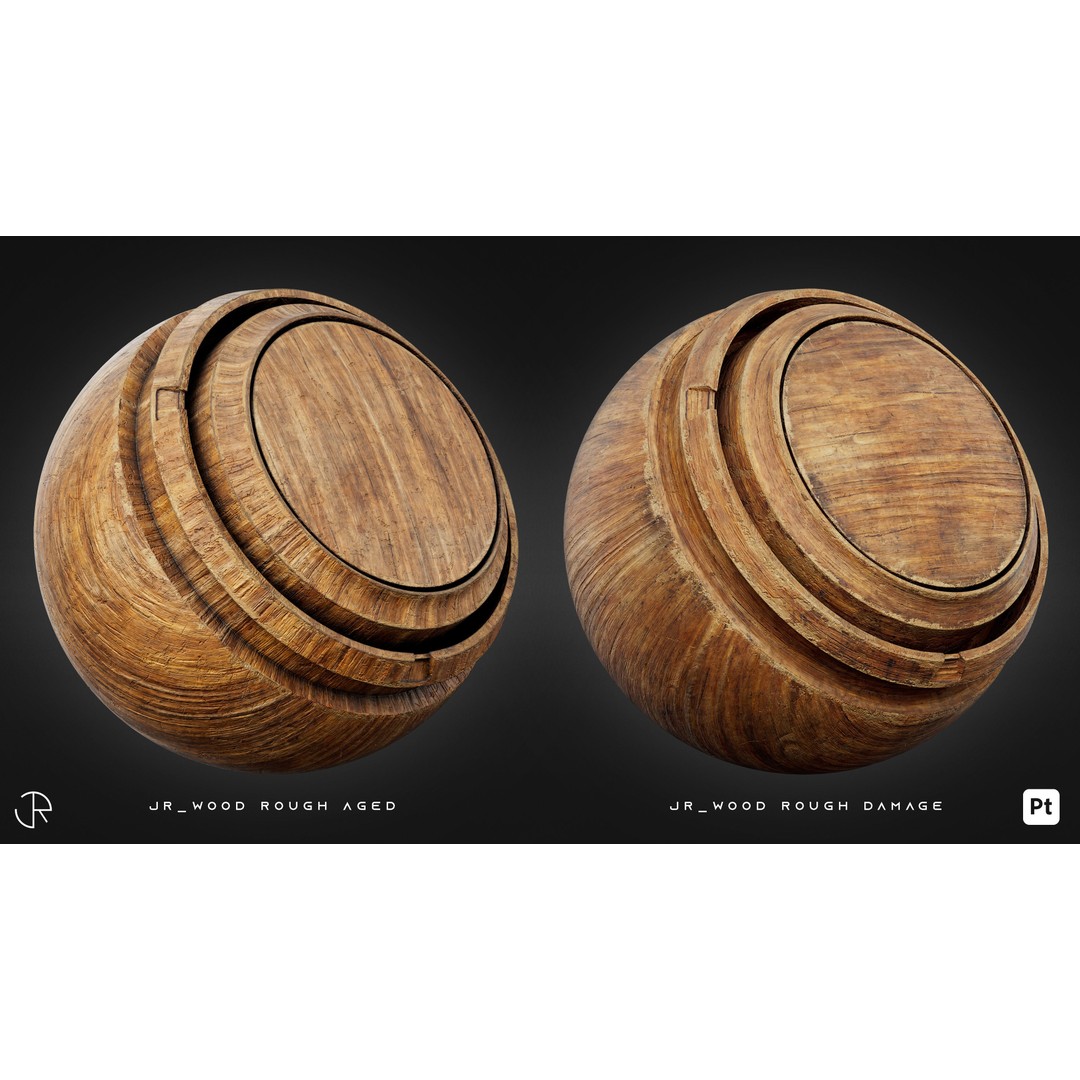Wood Smart Materials 3D Model – High-Detail Customizable Textures, PBR - View 11