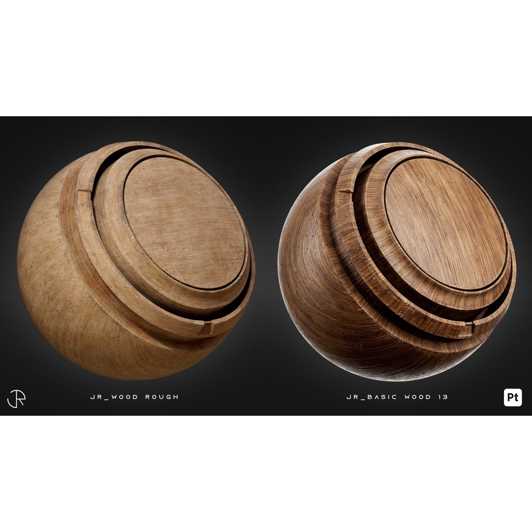 Wood Smart Materials 3D Model – High-Detail Customizable Textures, PBR - View 14