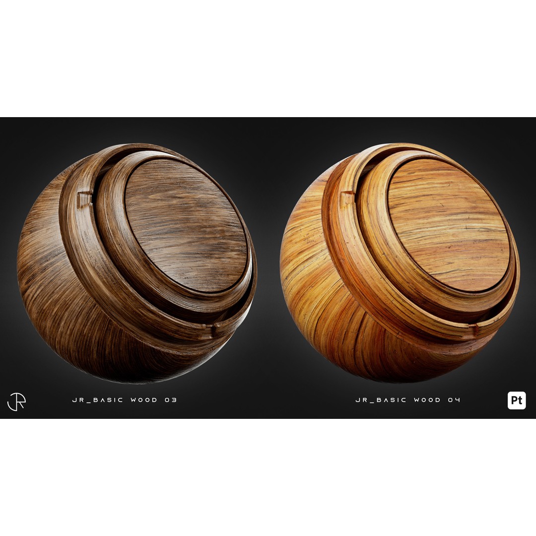 Wood Smart Materials 3D Model – High-Detail Customizable Textures, PBR - View 15