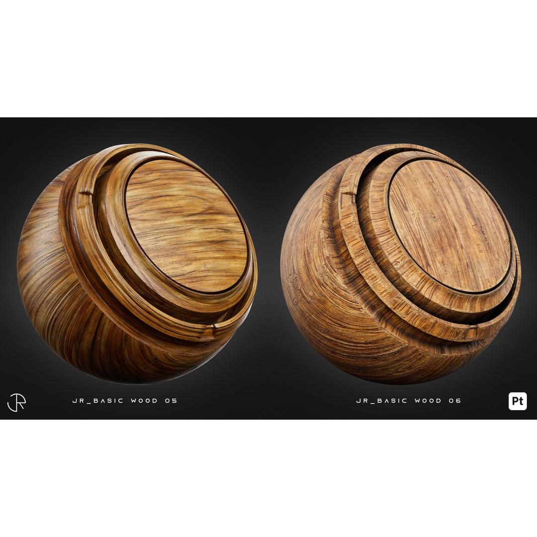 Wood Smart Materials 3D Model – High-Detail Customizable Textures, PBR - View 16