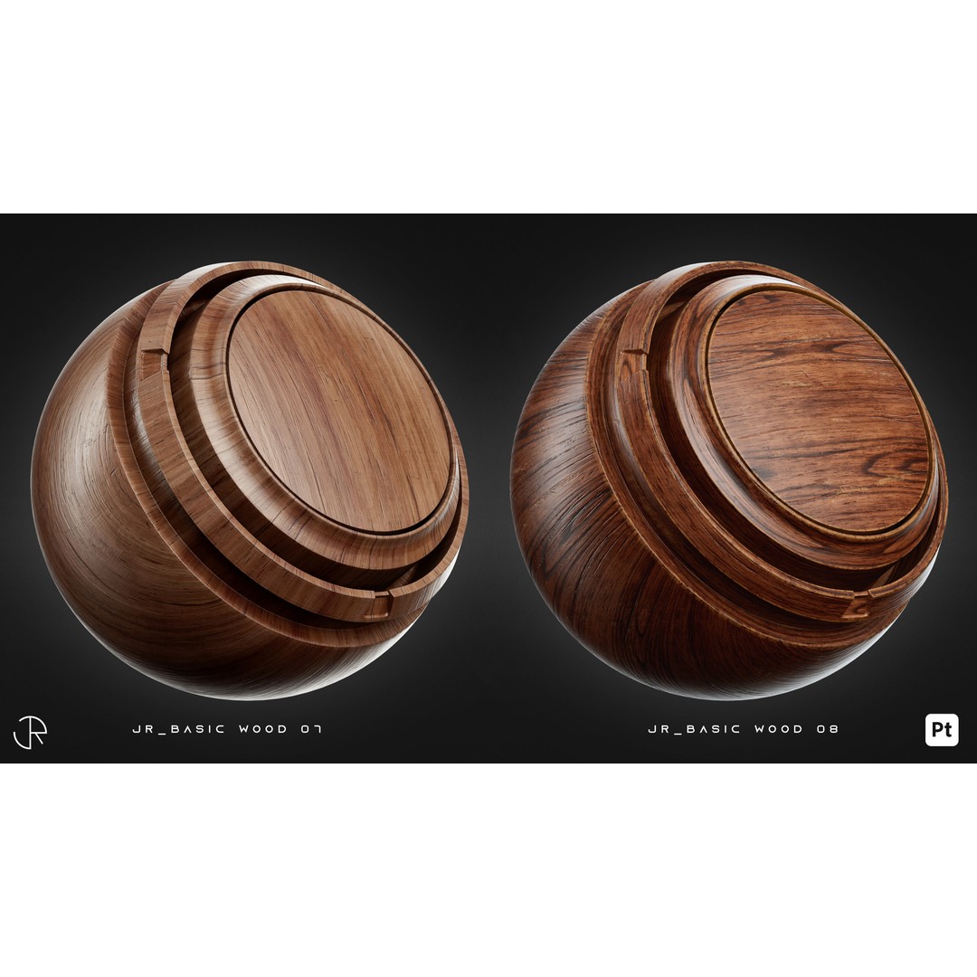 Wood Smart Materials 3D Model – High-Detail Customizable Textures, PBR - View 17