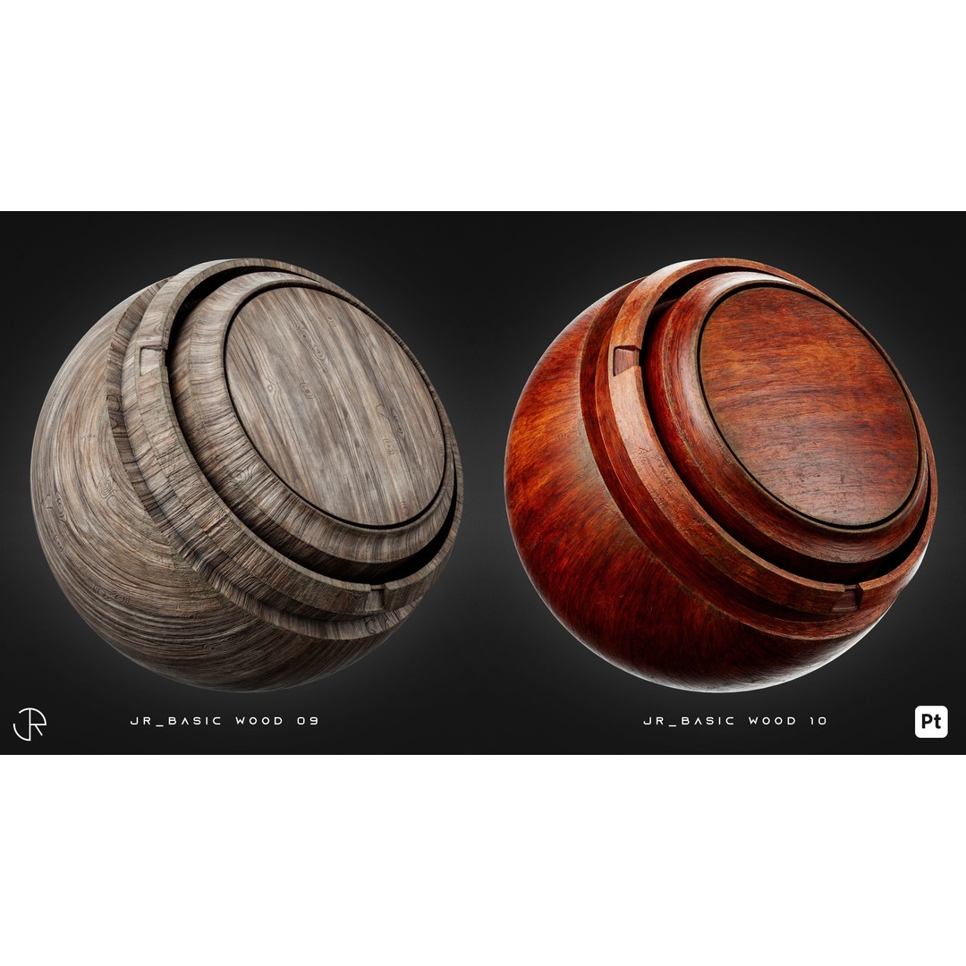 Wood Smart Materials 3D Model – High-Detail Customizable Textures, PBR - View 18