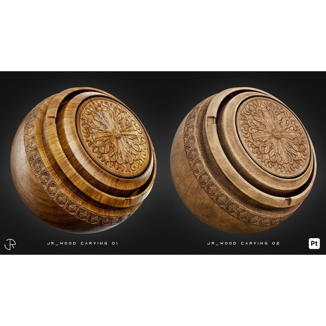 Wood Smart Materials 3D Model – High-Detail Customizable Textures, PBR - View 6
