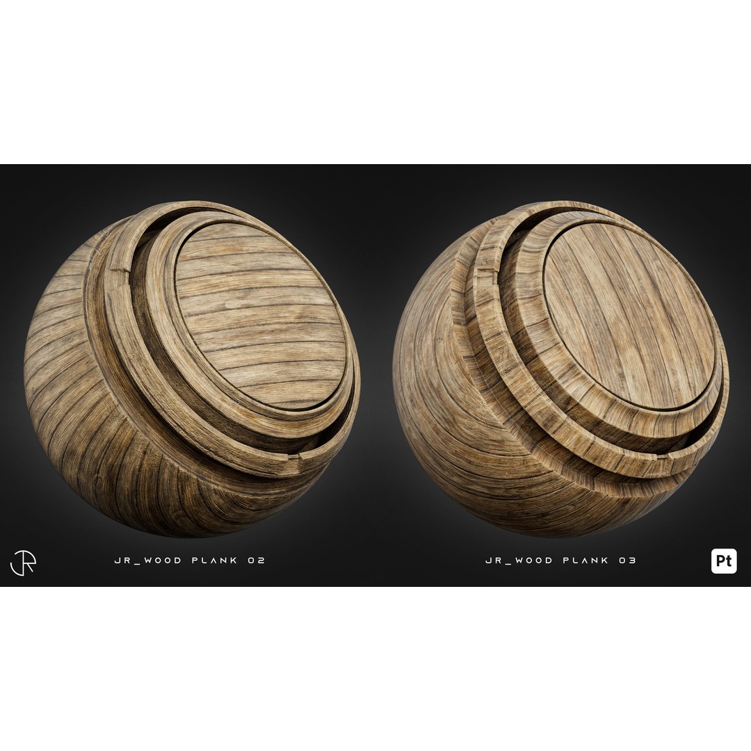 Wood Smart Materials 3D Model – High-Detail Customizable Textures, PBR - View 8
