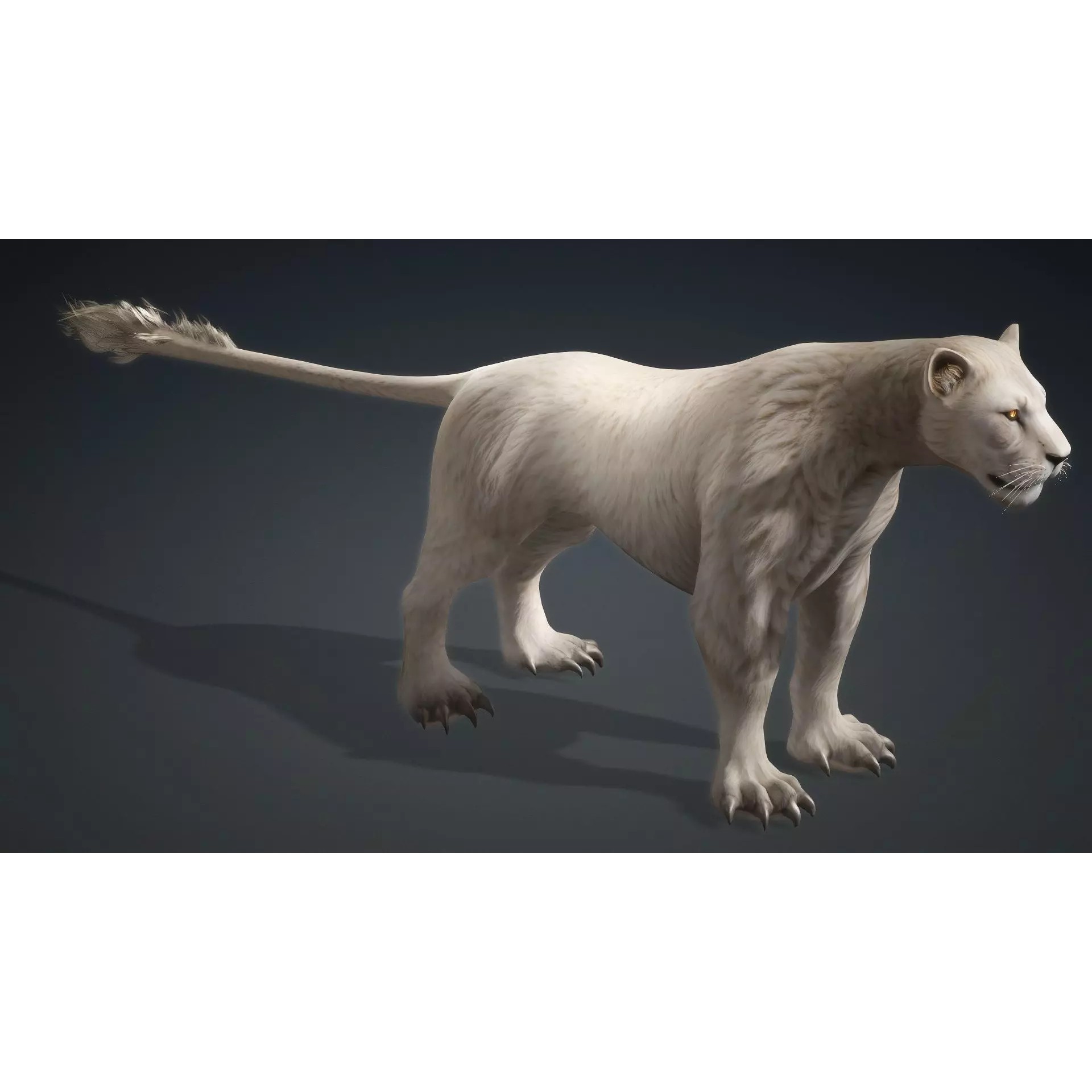 Sunfall Monarch Lion - Rigged Animated Game-Ready 3D Model - View 13