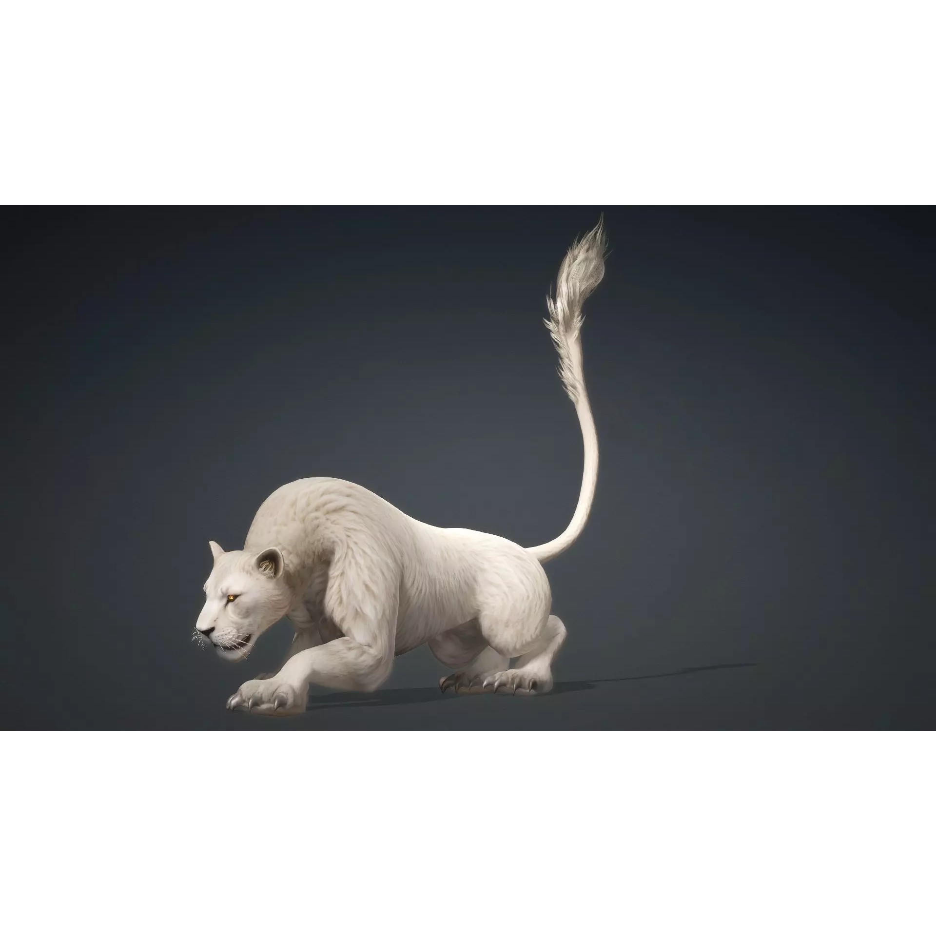 Sunfall Monarch Lion - Rigged Animated Game-Ready 3D Model - View 15