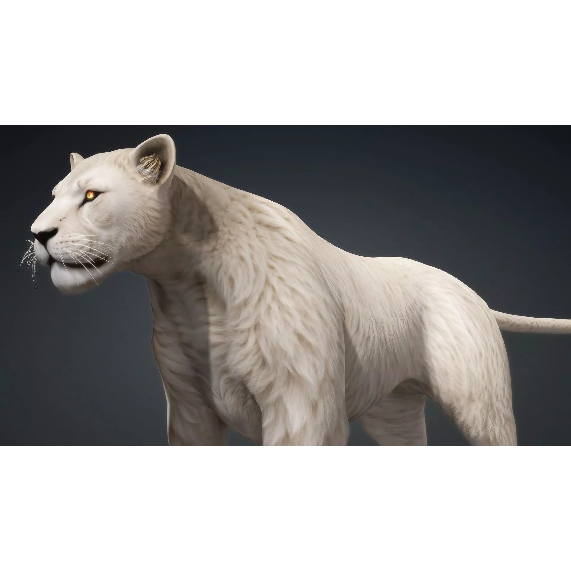 Sunfall Monarch Lion - Rigged Animated Game-Ready 3D Model - View 16
