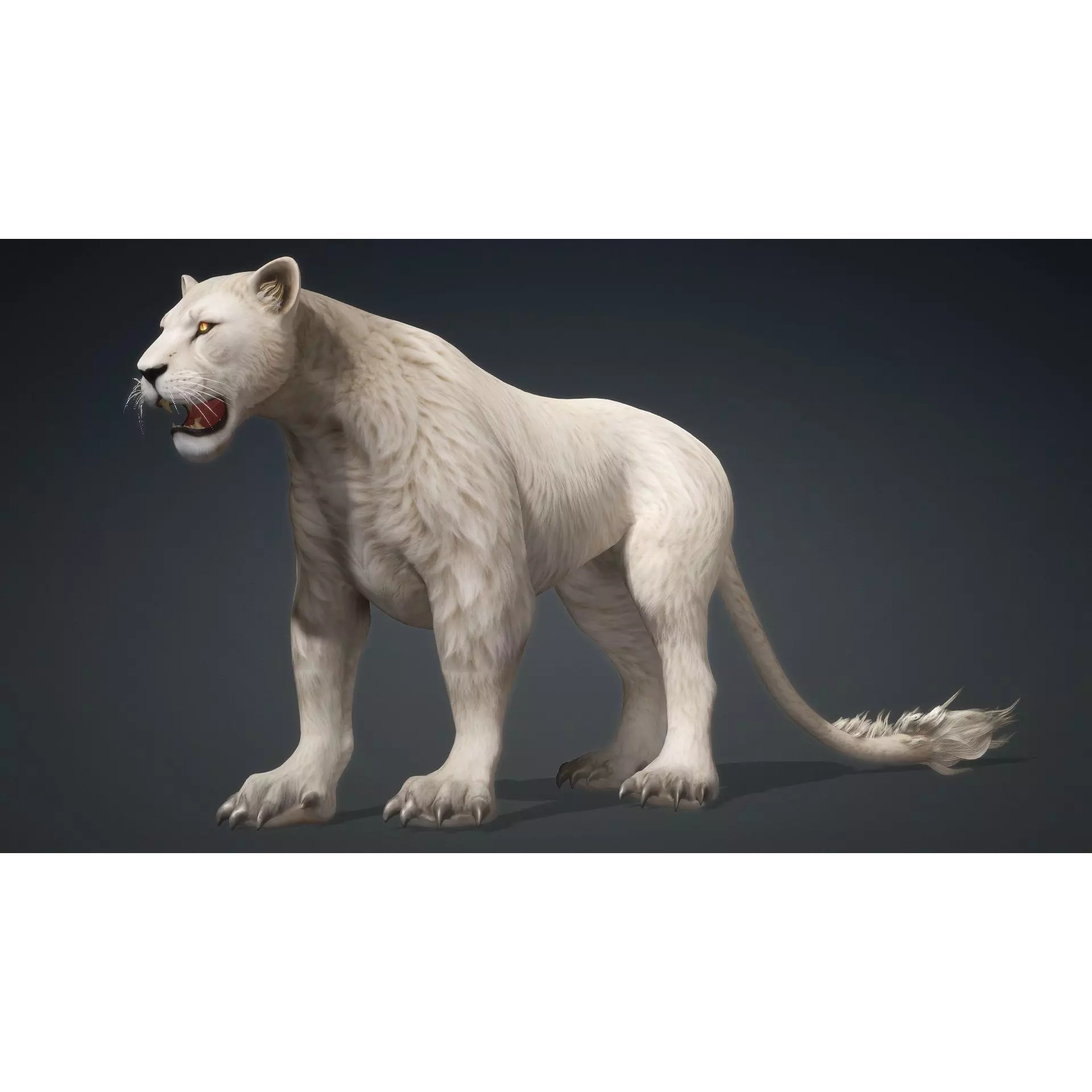 Sunfall Monarch Lion - Rigged Animated Game-Ready 3D Model - View 18