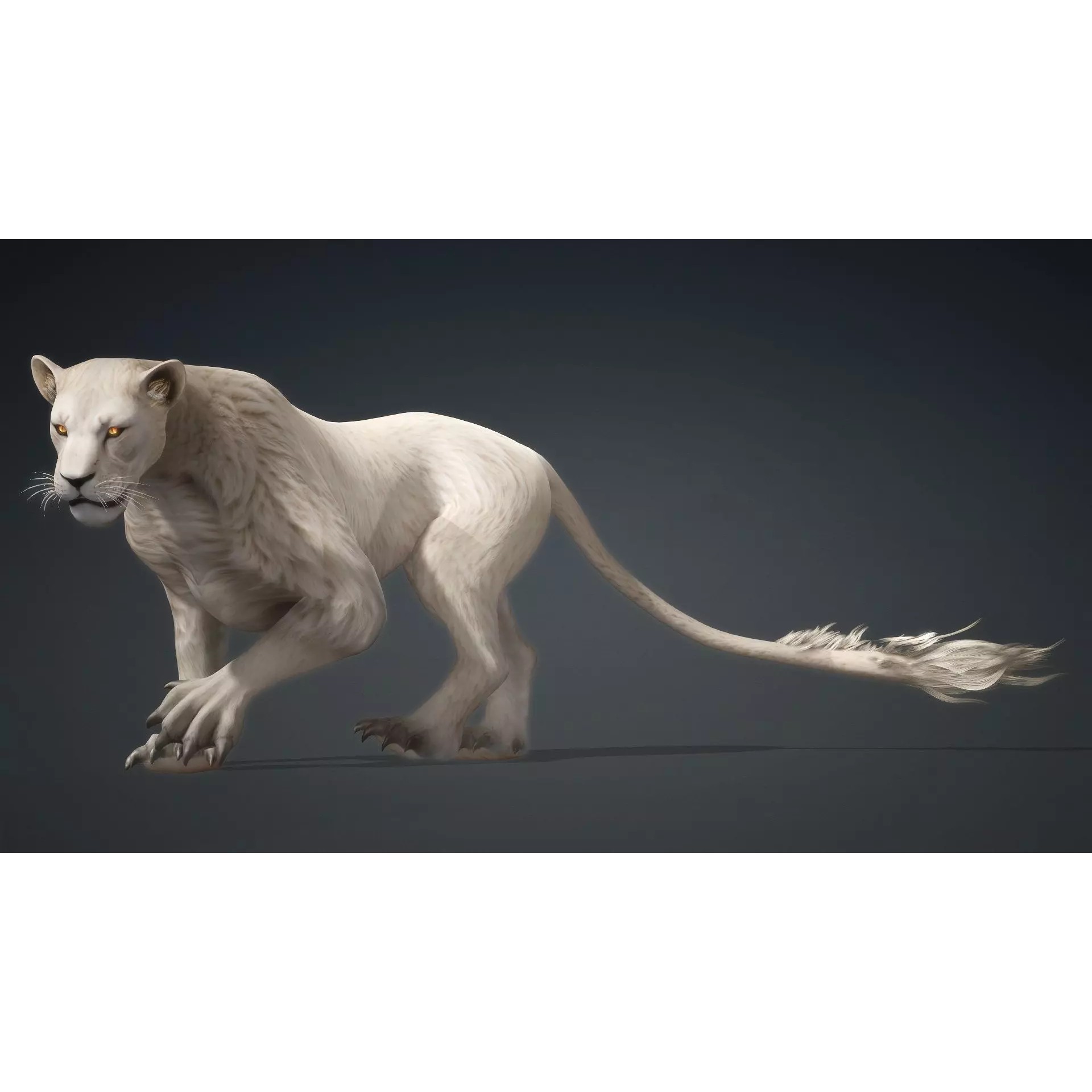 Sunfall Monarch Lion - Rigged Animated Game-Ready 3D Model - View 19