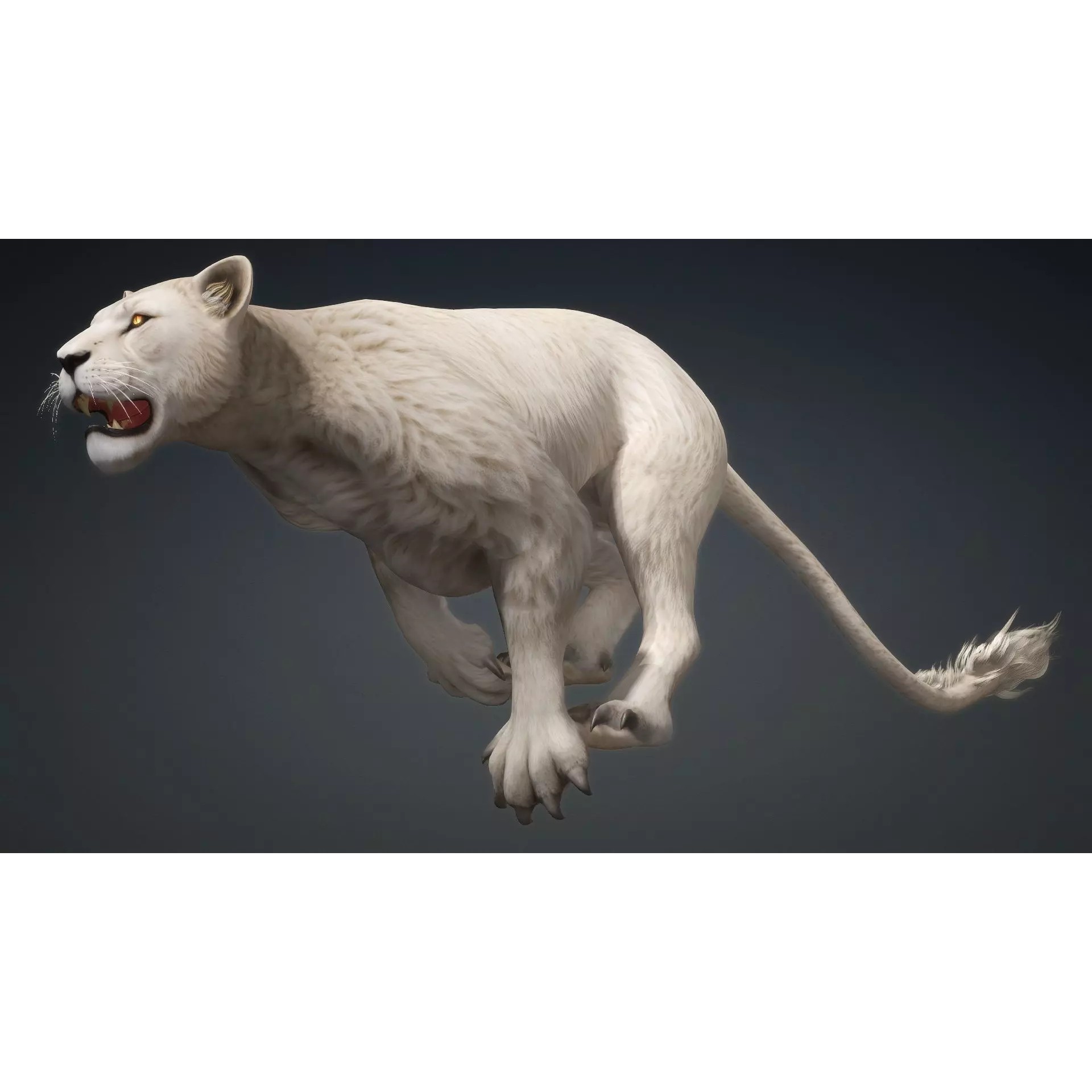 Sunfall Monarch Lion - Rigged Animated Game-Ready 3D Model - View 22