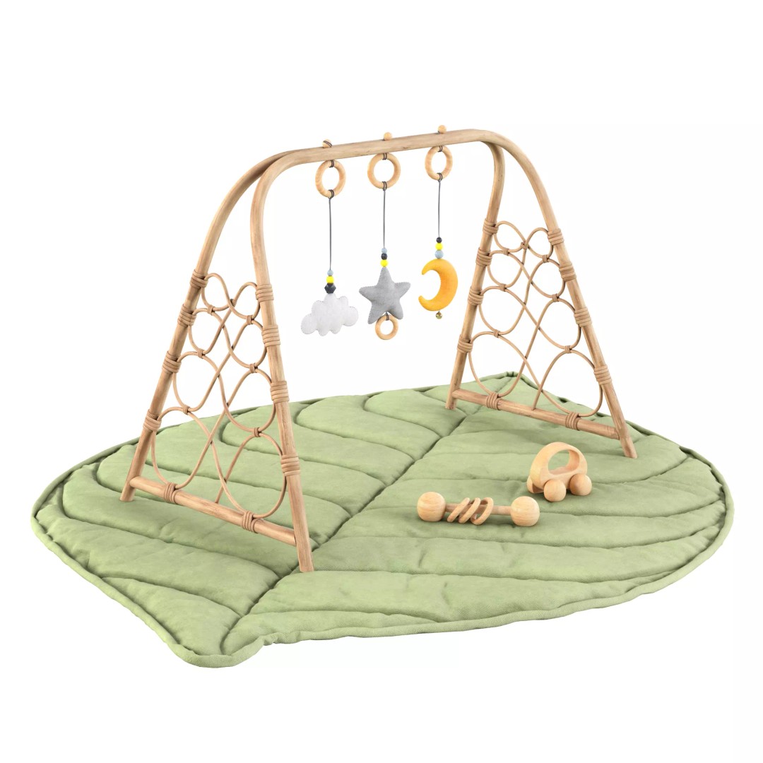 Aussie Adventures Baby Playgym 3D Model – Low Poly PBR Nursery Asset, FBX - View 2