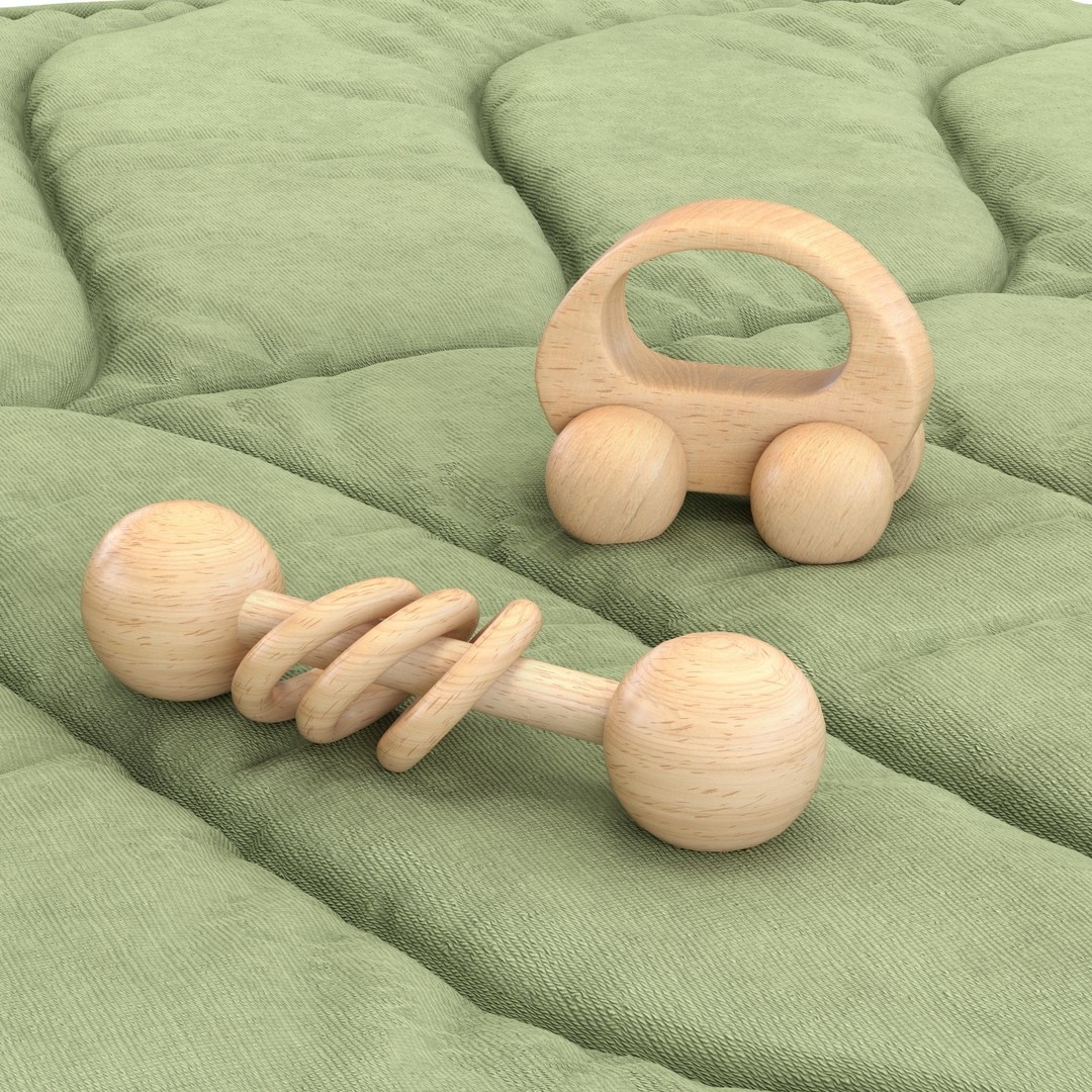 Aussie Adventures Baby Playgym 3D Model – Low Poly PBR Nursery Asset, FBX - View 5