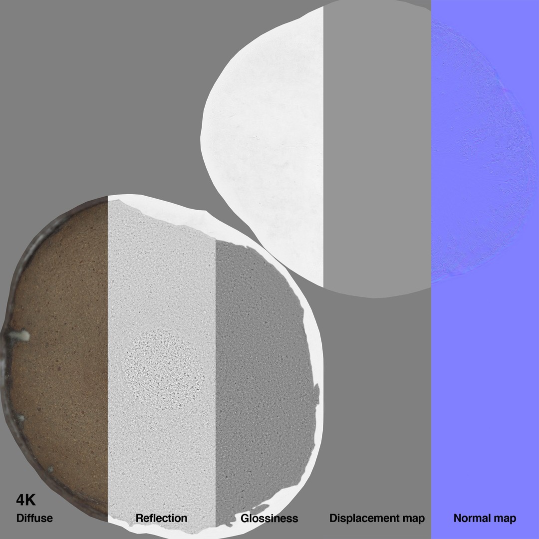 Japanese Tableware Set 3D Model – Low Poly PBR Asset, FBX, Blender