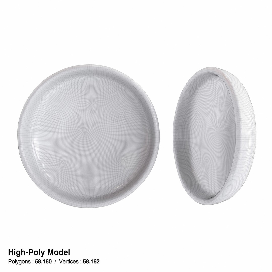 Japanese Tableware Set 3D Model – Low Poly PBR Asset, FBX, Blender - View 15