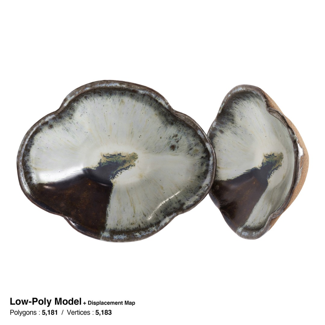 Japanese Tableware Set 3D Model – Low Poly PBR Asset, FBX, Blender - View 18