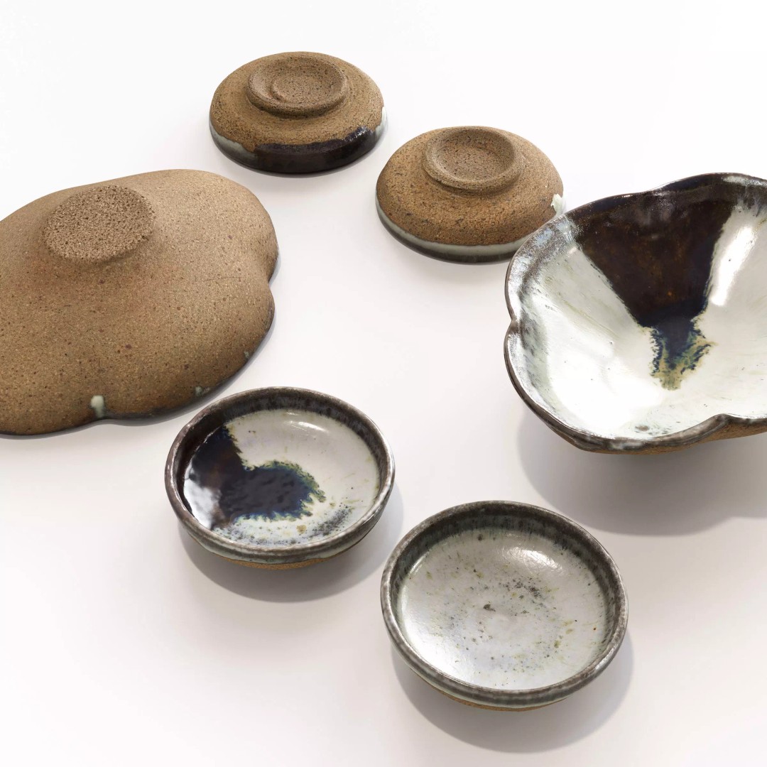 Japanese Tableware Set 3D Model – Low Poly PBR Asset, FBX, Blender - View 2