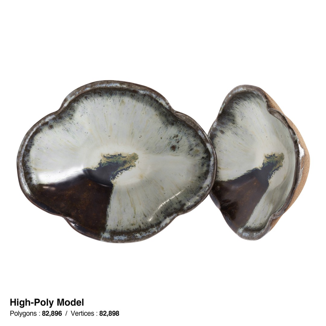 Japanese Tableware Set 3D Model – Low Poly PBR Asset, FBX, Blender - View 20