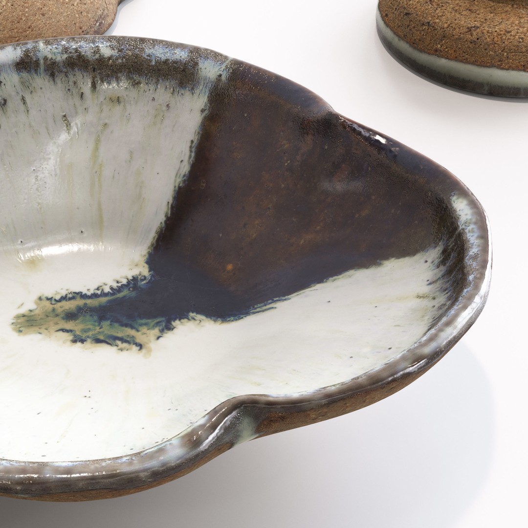 Japanese Tableware Set 3D Model – Low Poly PBR Asset, FBX, Blender - View 6