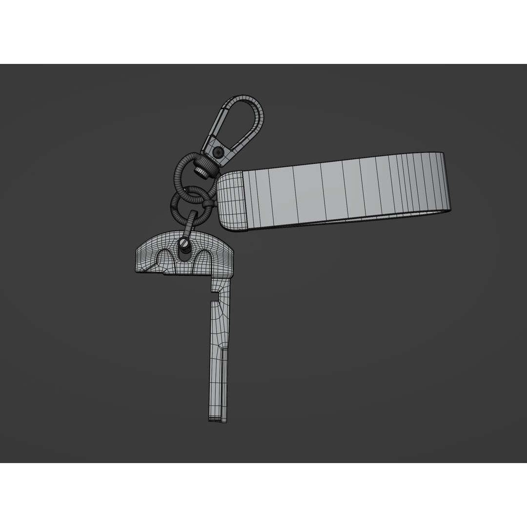 Mercedes Car Key 3D Model – Low Poly PBR Asset, FBX, OBJ, Blender - View 15