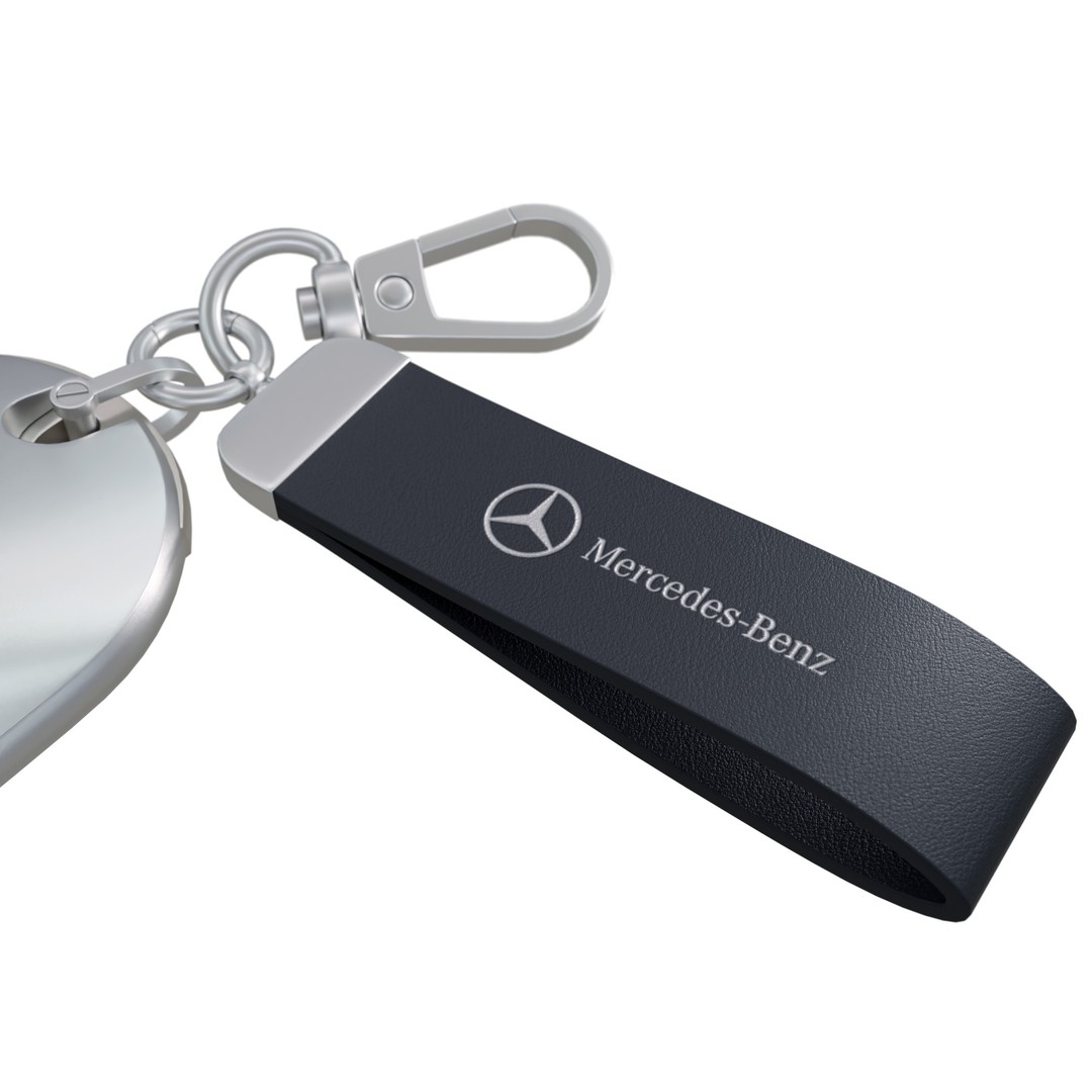Mercedes Car Key 3D Model – Low Poly PBR Asset, FBX, OBJ, Blender - View 7