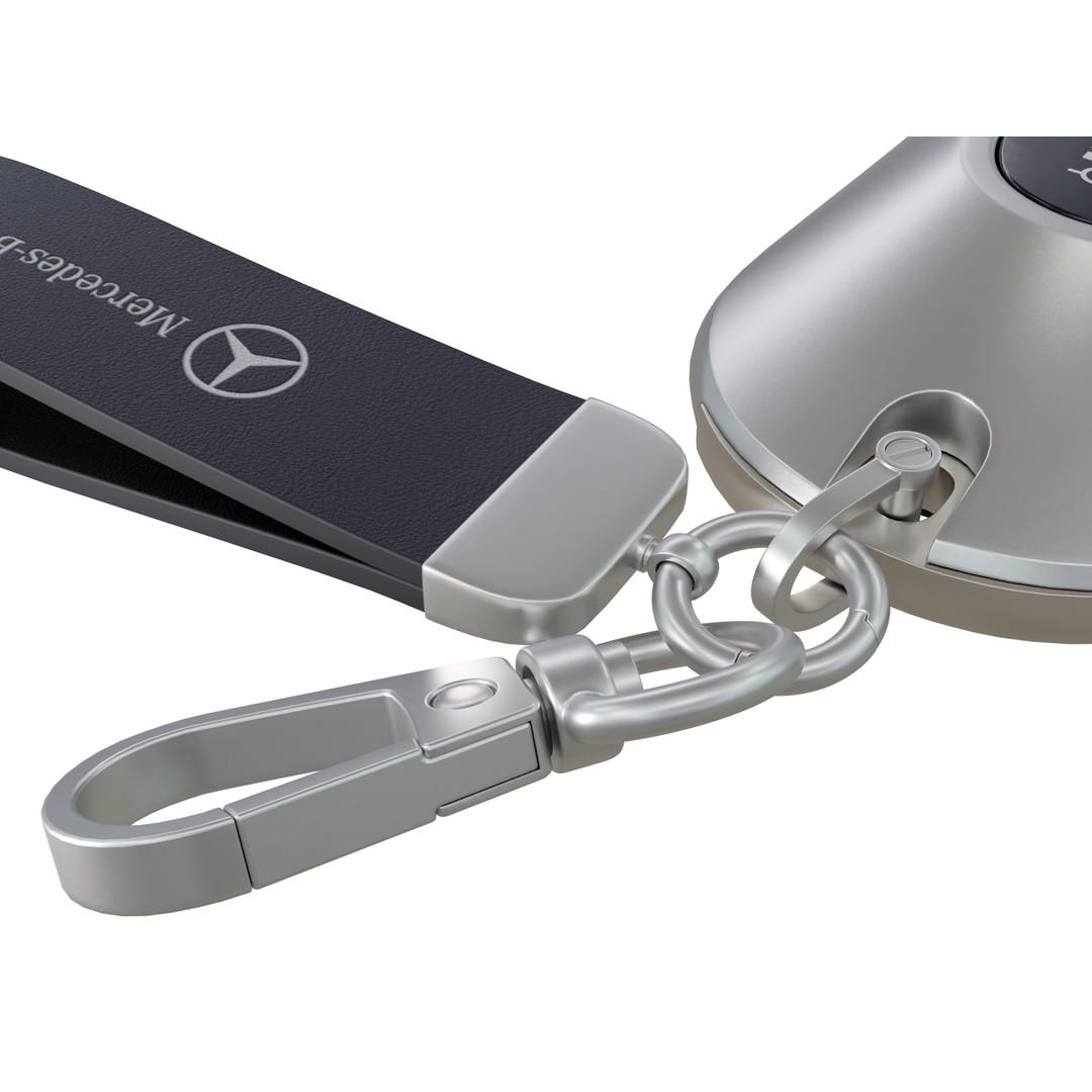 Mercedes Car Key 3D Model – Low Poly PBR Asset, FBX, OBJ, Blender - View 8