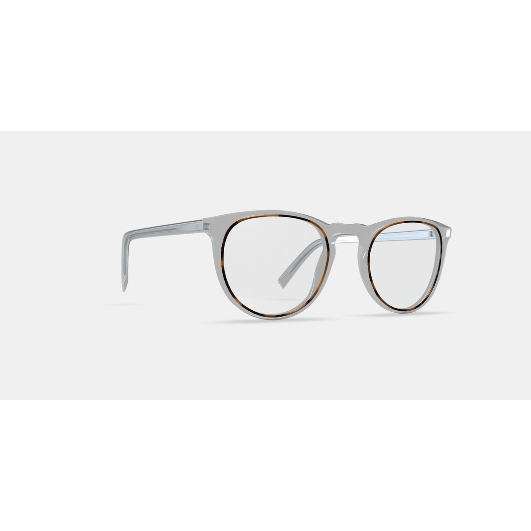 Haskell Eyeglasses 3D Model – Crystal Design, PBR Textures, FBX/OBJ - View 10