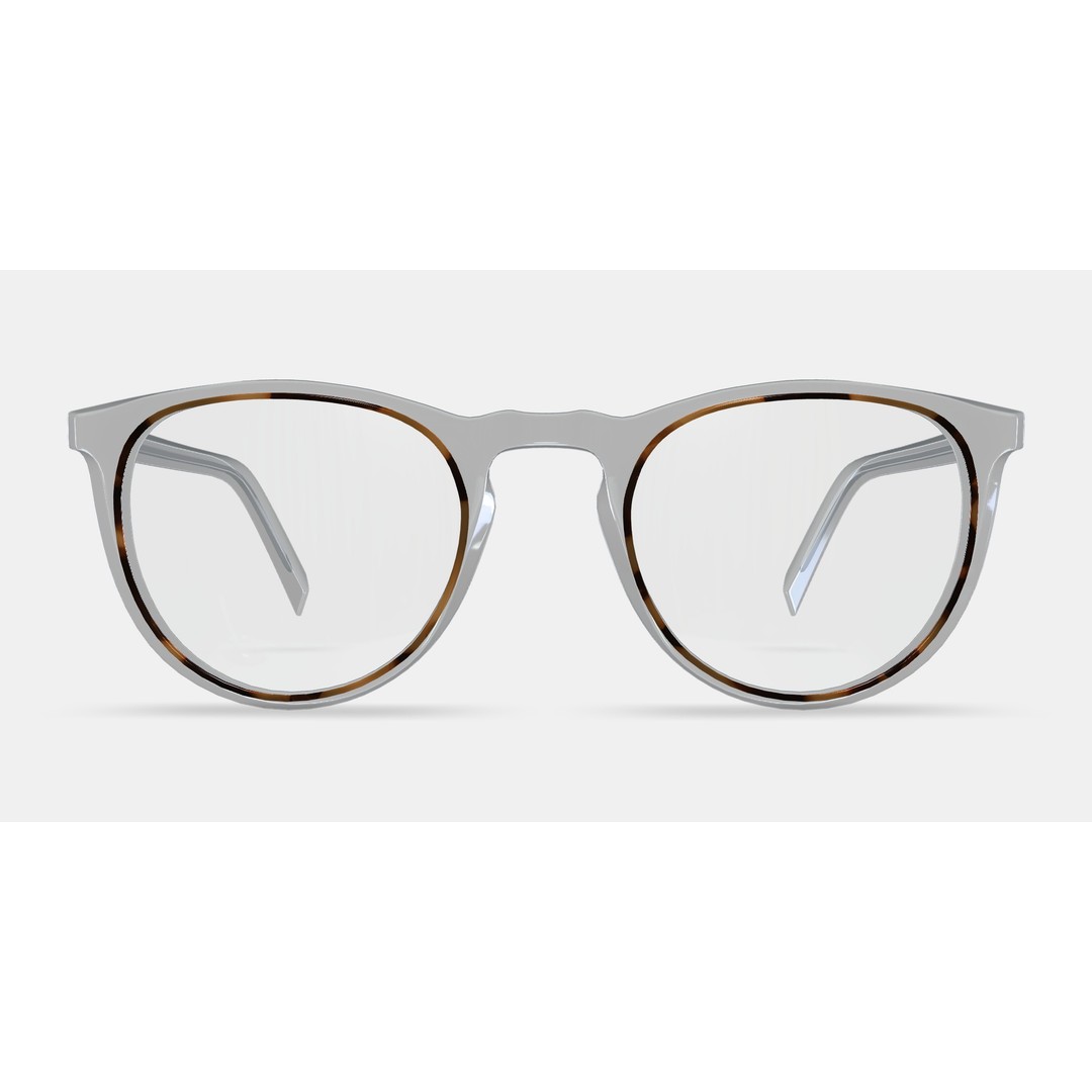 Haskell Eyeglasses 3D Model – Crystal Design, PBR Textures, FBX/OBJ - View 12