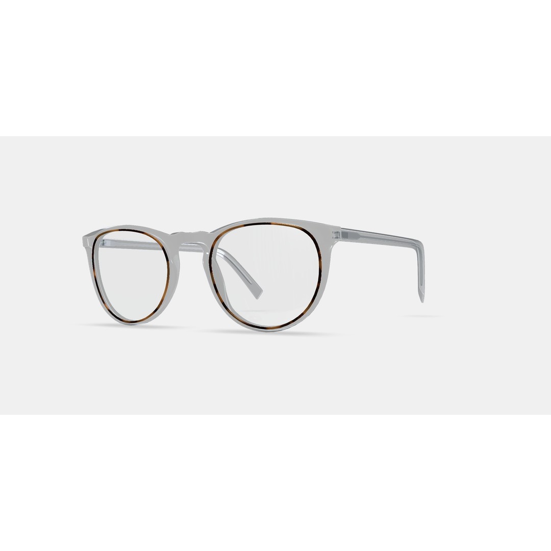 Haskell Eyeglasses 3D Model – Crystal Design, PBR Textures, FBX/OBJ - View 14