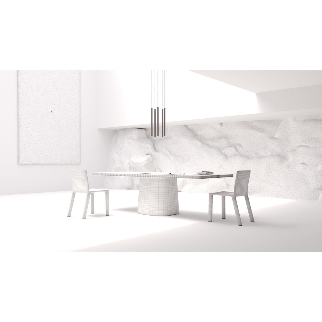 Architectural Living Room 3D Model – Modern Minimalist Scene, Cinema 4D - View 7