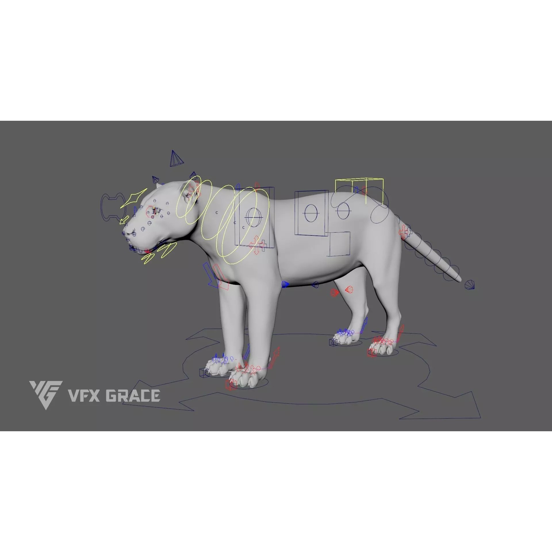 Jaguar Rigged - Game-Ready 3D Model - View 15