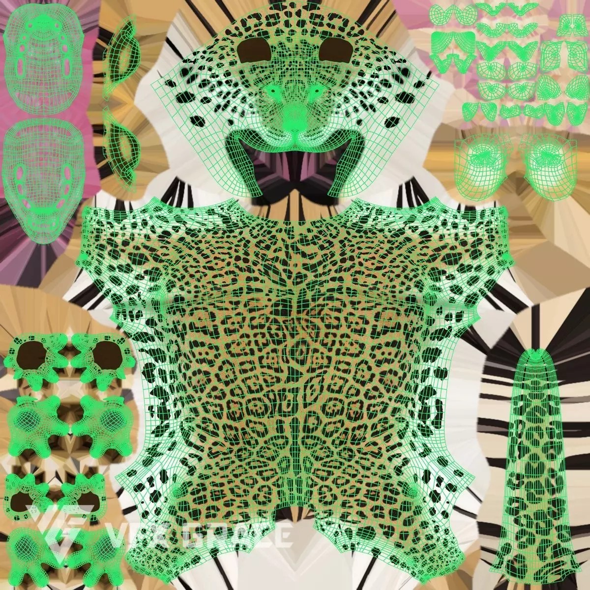 Jaguar Rigged - Game-Ready 3D Model - View 19