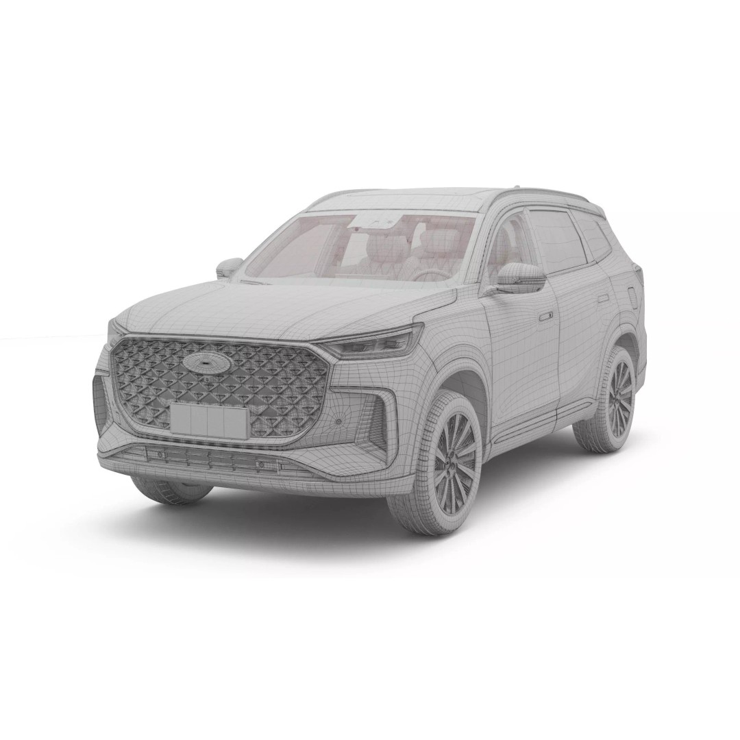 2026 Chery Tiggo 8 Hybrid 3D Model – High Poly Vehicle, FBX, OBJ - View 16