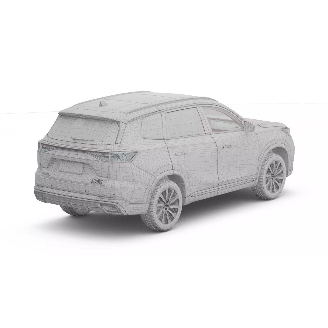 2026 Chery Tiggo 8 Hybrid 3D Model – High Poly Vehicle, FBX, OBJ - View 18