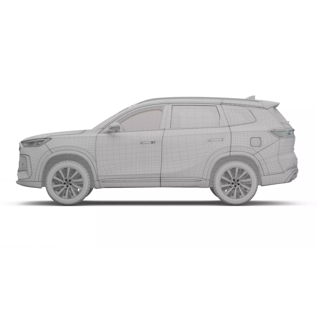 2026 Chery Tiggo 8 Hybrid 3D Model – High Poly Vehicle, FBX, OBJ - View 19