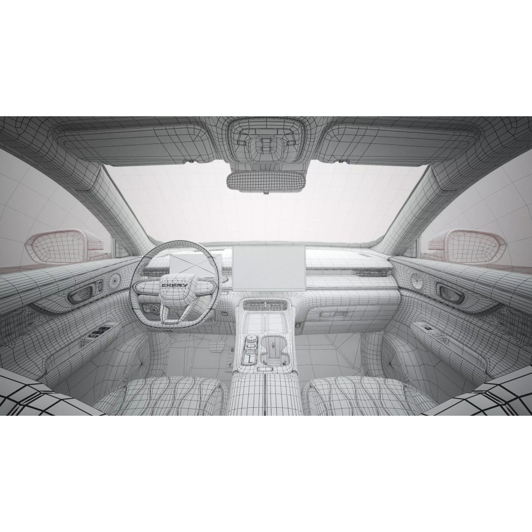 2026 Chery Tiggo 8 Hybrid 3D Model – High Poly Vehicle, FBX, OBJ - View 22