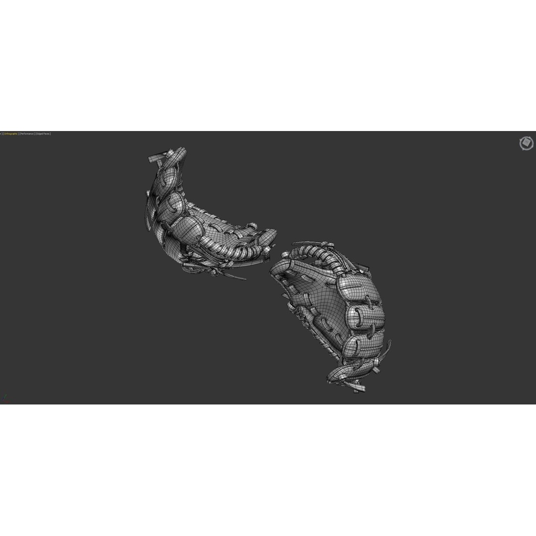 Baseball Glove 3D Model – High Precision PBR Asset, FBX & OBJ - View 10