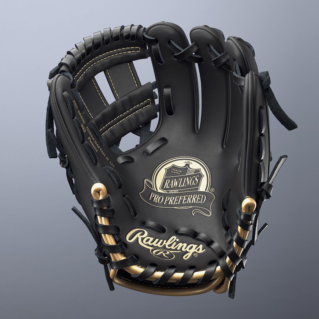 Baseball Glove 3D Model – High Precision PBR Asset, FBX & OBJ - View 4