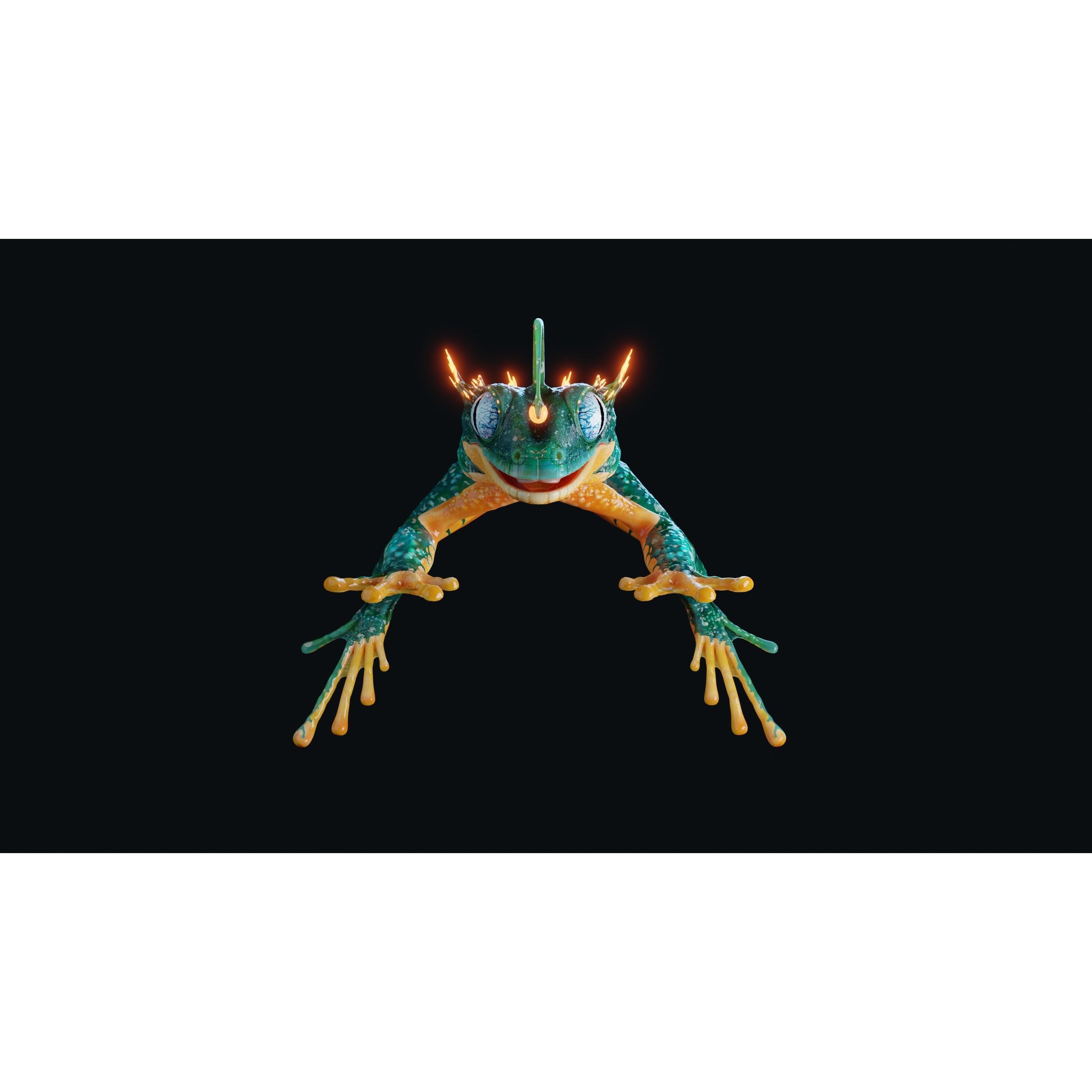 Fantasy Reptile - Low-Poly Game-Ready 3D Model - View 16