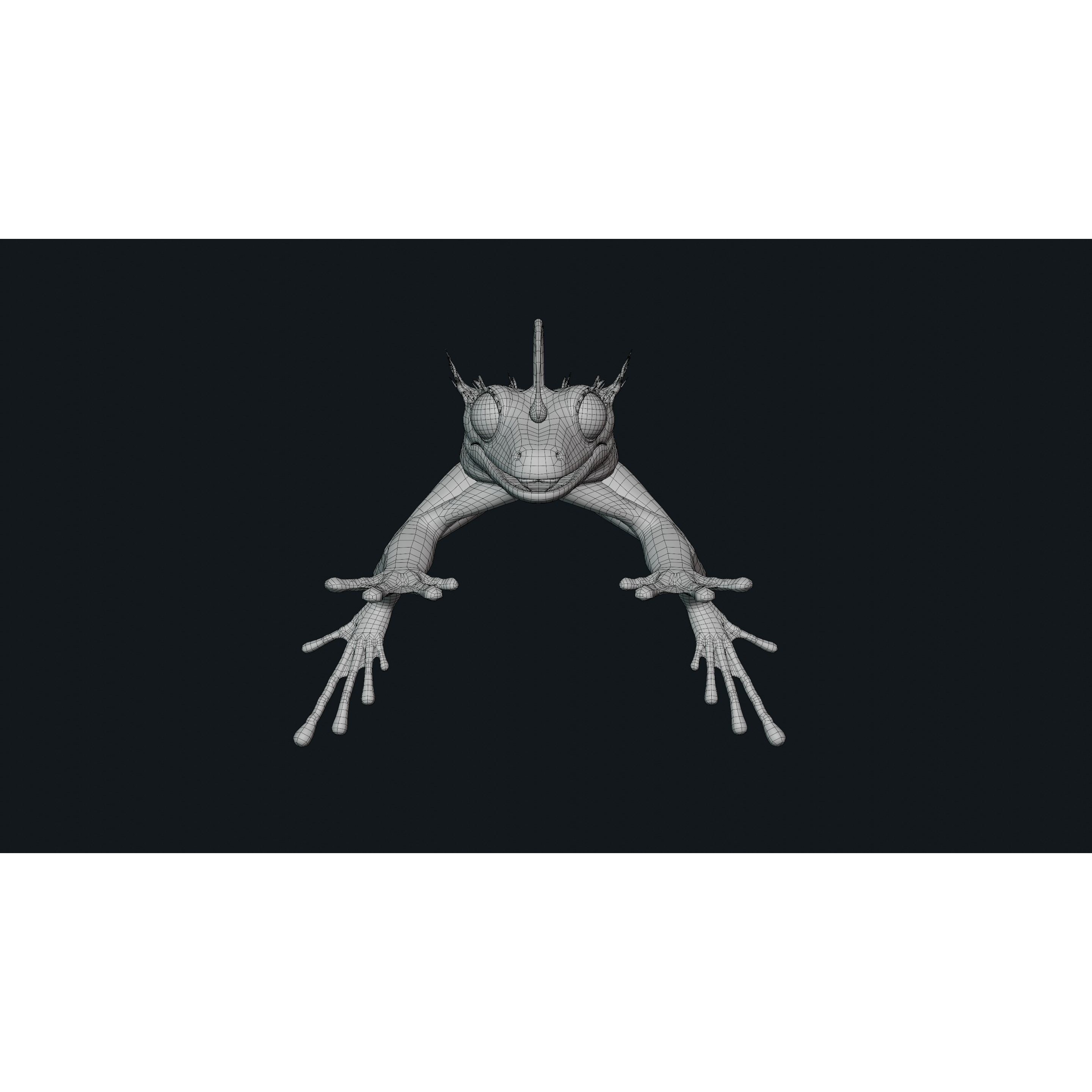 Fantasy Reptile - Low-Poly Game-Ready 3D Model - View 17