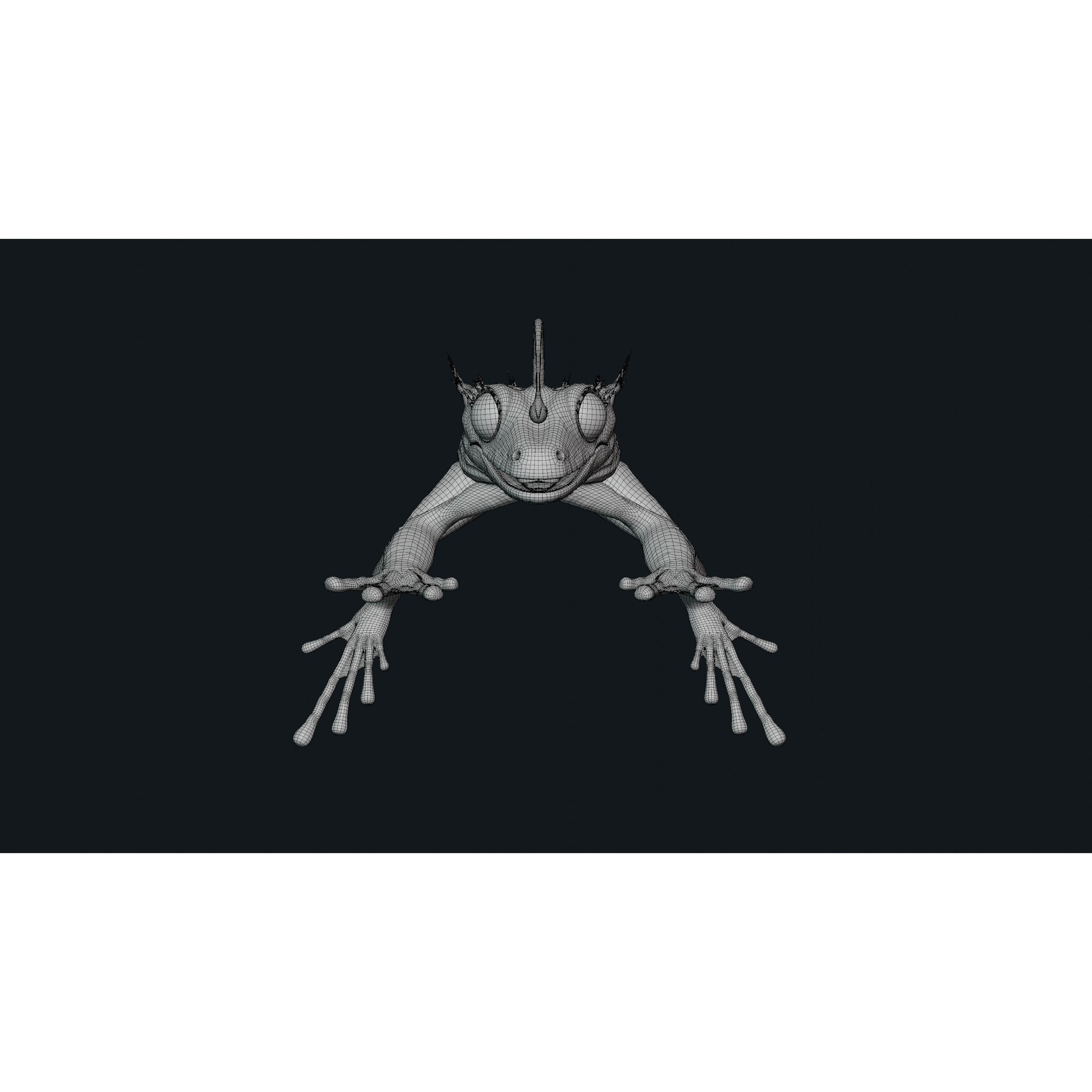 Fantasy Reptile - Low-Poly Game-Ready 3D Model - View 18