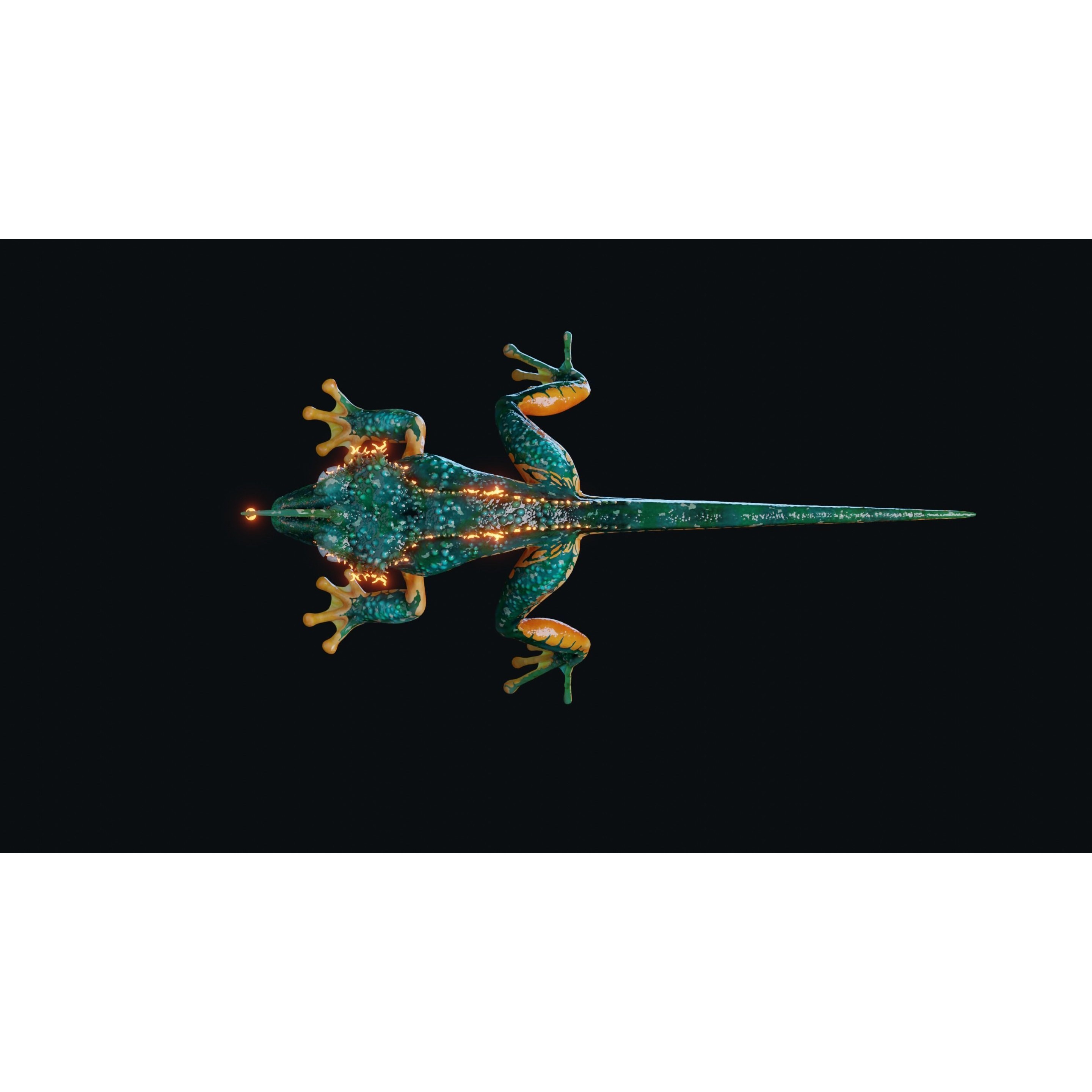 Fantasy Reptile - Low-Poly Game-Ready 3D Model - View 22