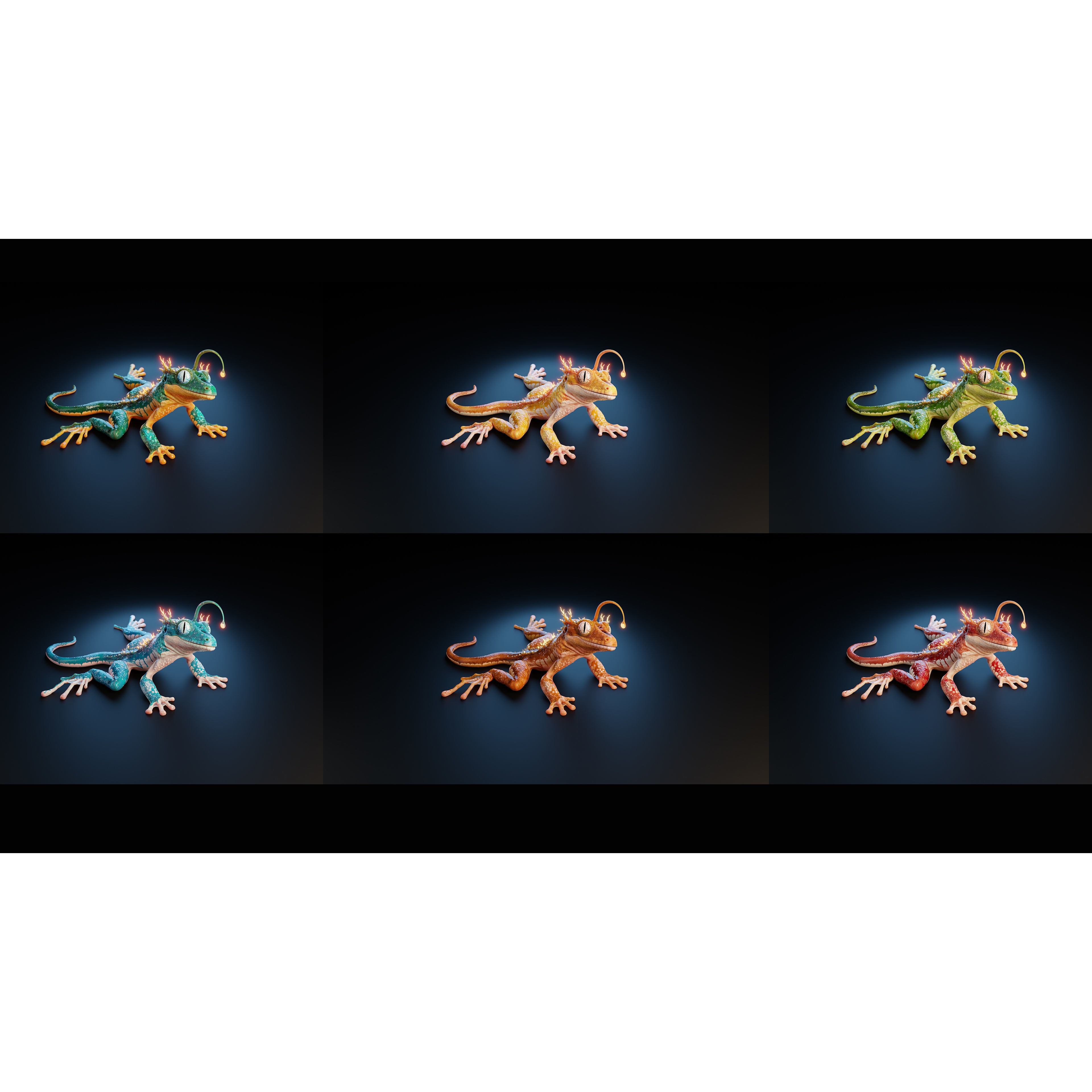 Fantasy Reptile - Low-Poly Game-Ready 3D Model - View 3