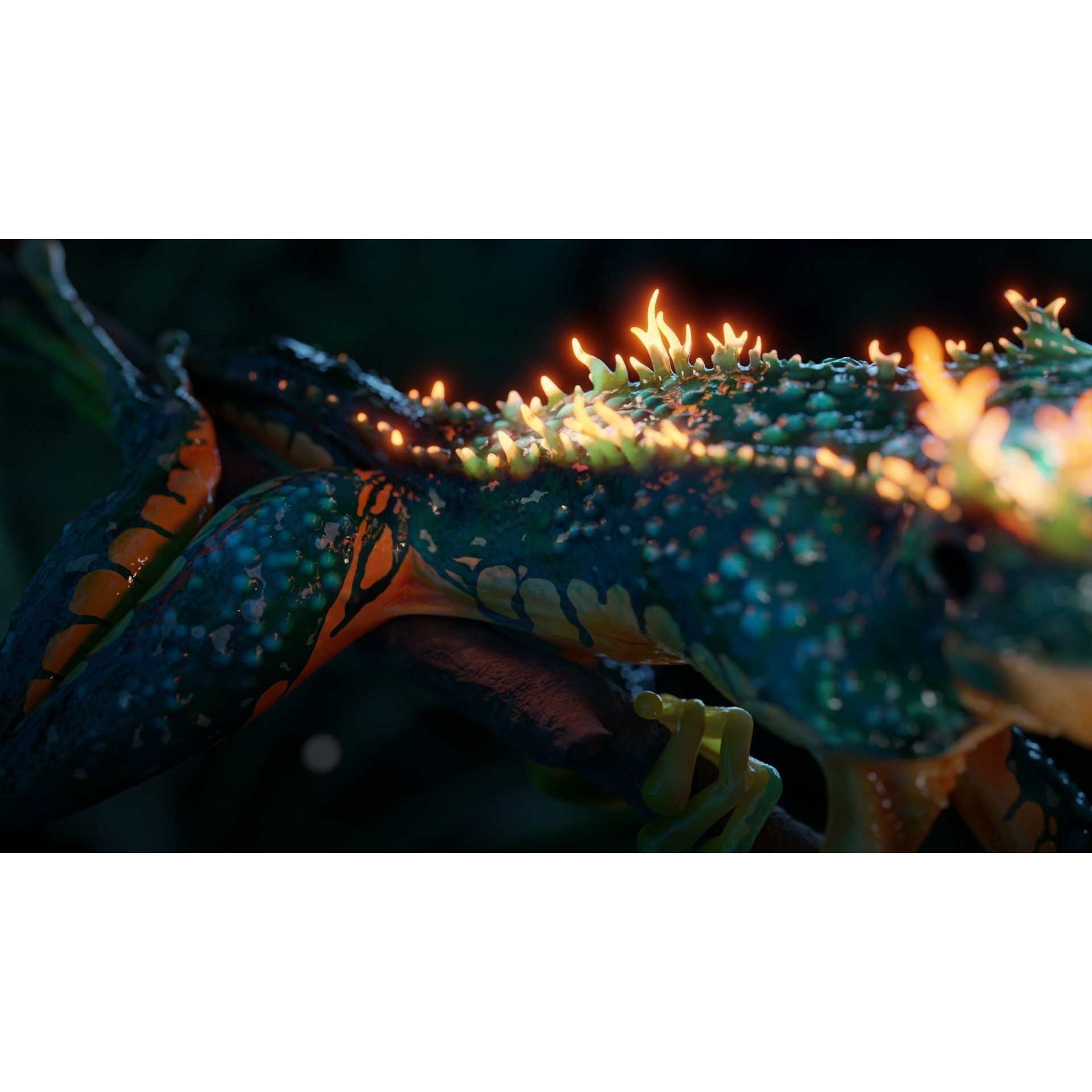 Fantasy Reptile - Low-Poly Game-Ready 3D Model - View 5