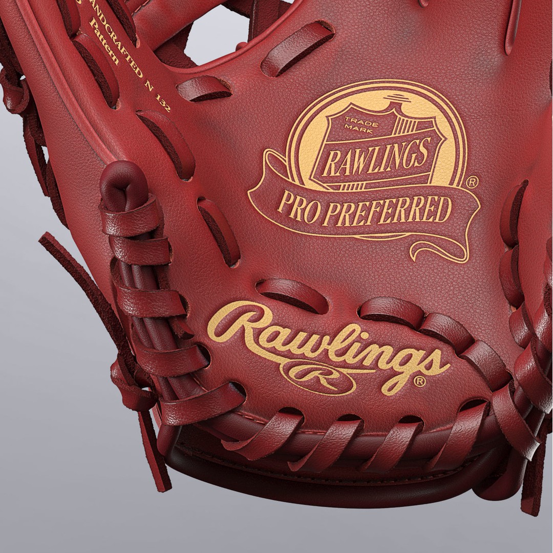 Baseball Glove 3D Model – Photorealistic High-Quality Asset, FBX, OBJ - View 4